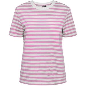 pcRia Ria SS Tee Randiga - Rosa T-shirt - Kortärmad, Rund hals, Rak passform pcRia Ria SS Tee Randiga - Rosa T-shirt - Kortärmad, Rund hals, Rak passform