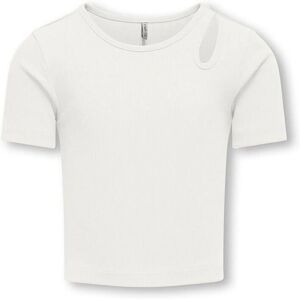Name It KogNessa Hvid Bomulds-Elastan T-shirt - Børn Name It KogNessa Hvid Bomulds-Elastan T-shirt - Børn