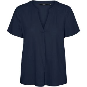 Vero Moda VMMYMILO SS V-NECK TOP WVN GA - Blusenshirt Vero Moda VMMYMILO SS V-NECK TOP WVN GA - Blusenshirt