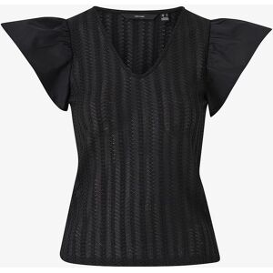 Vero Moda - Top vmNaja SS V-hals Top - Svart - Top Vero Moda - Top vmNaja SS V-hals Top - Svart - Top