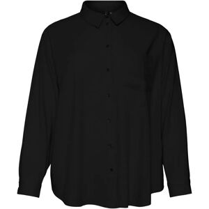 Vero Moda Curve Vero Moda LS Shirt - Zwart - Plus Dames Shirt Vero Moda Curve Vero Moda LS Shirt - Zwart - Plus Dames Shirt