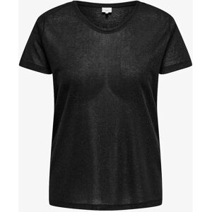 Carmakoma - Modell: carRex SS V- Neck Lurex Top Ess JR - Svart - Top Carmakoma - Modell: carRex SS V- Neck Lurex Top Ess JR - Svart - Top