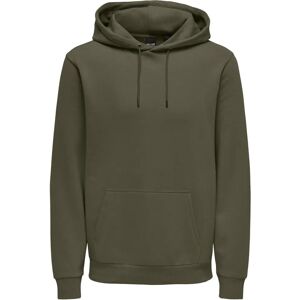 Only & Sons Major Brown Hoodie - Hættetrøje Only & Sons Major Brown Hoodie - Hættetrøje
