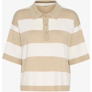 KAFFE - Lizza Polo Knit - Beige - Tøj KAFFE - Lizza Polo Knit - Beige - Tøj