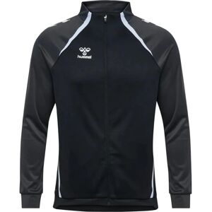 Hummel Herre HmlLead 2.0 Track Zip Jakke - Sort/Asfalt - S Hummel Herre HmlLead 2.0 Track Zip Jakke - Sort/Asfalt - S