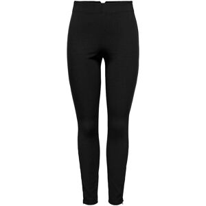 ONLY HW RIB ZIP LEGGING - Leggings - Svart - Hög Midja ONLY HW RIB ZIP LEGGING - Leggings - Svart - Hög Midja