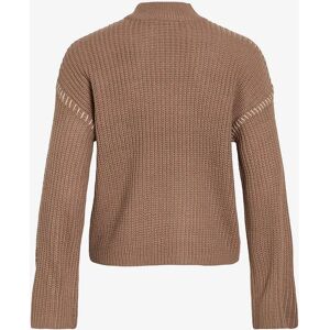 Vila - Modell viSigga L/S Stitch Knit Pullover - Brun - Trøye Vila - Modell viSigga L/S Stitch Knit Pullover - Brun - Trøye