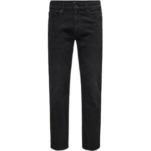 ONLY & SONS - Sorte Regular Fit Jeans - 8638 Mat Dnm ONLY & SONS - Sorte Regular Fit Jeans - 8638 Mat Dnm