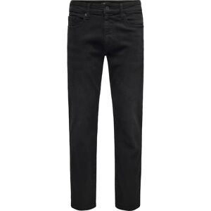 ONLY & SONS - Sorte lige jeans - 8638 Mat Dnm ONLY & SONS - Sorte lige jeans - 8638 Mat Dnm