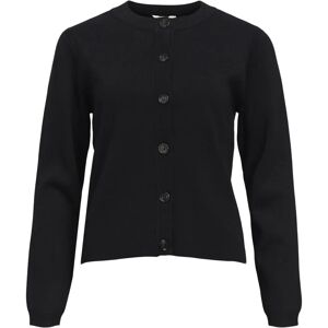 Object Ester Sli L/S Strikket Cardigan Svart Object Ester Sli L/S Strikket Cardigan Svart