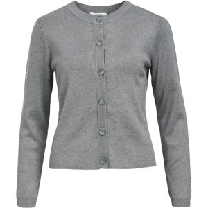 Object Ester Sli L/S Knit - Grå - Cardigan Object Ester Sli L/S Knit - Grå - Cardigan
