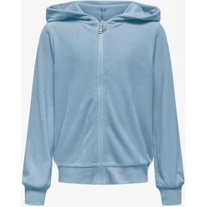 KIDS ONLY - Velour hættetrøje KogRebel Blå 122/128 - Hoodie KIDS ONLY - Velour hættetrøje KogRebel Blå 122/128 - Hoodie