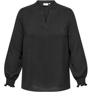 Carmakoma - Bluse carMetta Life V-neck Top Wvn - Sort 48 Kvinder Carmakoma - Bluse carMetta Life V-neck Top Wvn - Sort 48 Kvinder