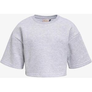 KIDS ONLY - Fave kortermet sweatshirt - Lys grå melert - Sweatshirt KIDS ONLY - Fave kortermet sweatshirt - Lys grå melert - Sweatshirt