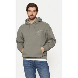 Only & Sons Hoodie - Model AARON - Dybskåret skulder - Lysegrå Only & Sons Hoodie - Model AARON - Dybskåret skulder - Lysegrå