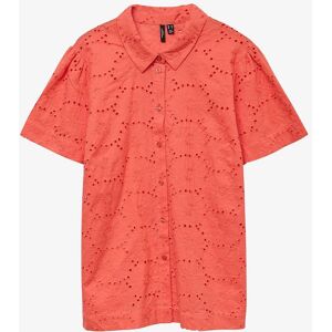 Vero Moda Curve - Rosa SS Skjorte - Skjorte Vero Moda Curve - Rosa SS Skjorte - Skjorte