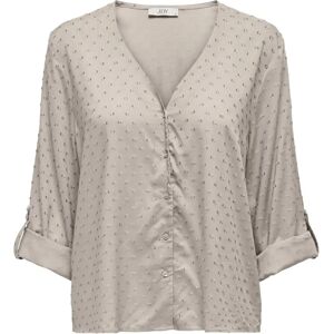 JDY Ljusgrå Shark-krage Knapp Blus - Blouse JDY Ljusgrå Shark-krage Knapp Blus - Blouse