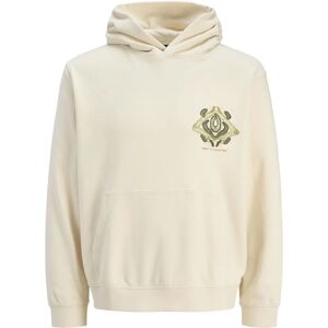 Jack & Jones Porto Huvtröja - Vit - Huvtröjor Jack & Jones Porto Huvtröja - Vit - Huvtröjor