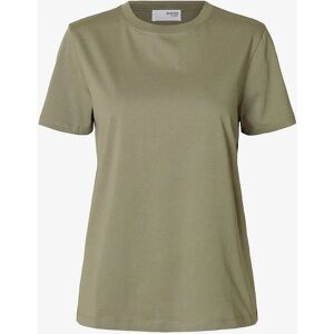 Selected FEMME - Modell: slfMyessential SS O-neck Tee - Grå - T-skjorte Selected FEMME - Modell: slfMyessential SS O-neck Tee - Grå - T-skjorte