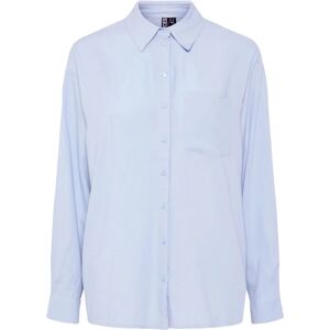 pieces - Paita pcPia LS Loose Shirt - Blauw - Overhemd pieces - Paita pcPia LS Loose Shirt - Blauw - Overhemd