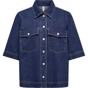 Only - Blue onlBelle S/S Shirt Dnm Gua - Women Only - Blue onlBelle S/S Shirt Dnm Gua - Women