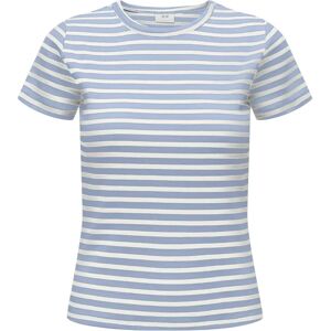 JDY Blau gestreiftes Basic Rundhals T-Shirt - Damen JDY Blau gestreiftes Basic Rundhals T-Shirt - Damen