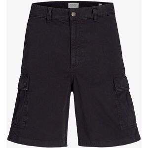 JACK & JONES JUNIOR - Cargo-shorts - Bred passform - 100% bomull - Svart - Gutter 146 JACK & JONES JUNIOR - Cargo-shorts - Bred passform - 100% bomull - Svart - Gutter 146