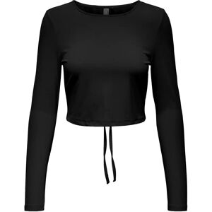 Only Play - Homie on ls cropped rib tee - Svart - T-skjorte Only Play - Homie on ls cropped rib tee - Svart - T-skjorte