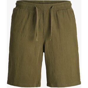 Jack & Jones Junior - Shorts - Rynkad bomull - Grön - Shorts Jack & Jones Junior - Shorts - Rynkad bomull - Grön - Shorts