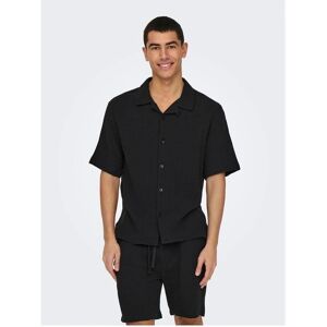 ONLY & SONS - Skjorta onsKyle 0158 SS Shirt - Svart 2XL ONLY & SONS - Skjorta onsKyle 0158 SS Shirt - Svart 2XL
