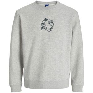 Jack & Jones Koi Emb Sweatshirt - Grå - Tröja Herr Jack & Jones Koi Emb Sweatshirt - Grå - Tröja Herr
