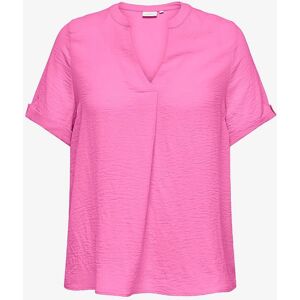 Carmakoma - Top carJackie Life S/S V-hals - Rosa - Kvinnor Carmakoma - Top carJackie Life S/S V-hals - Rosa - Kvinnor