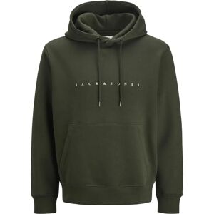 JACK&JONES Hooded Sweatshirt - Organic Cotton, Logo & Kangaroo Pocket JACK&JONES Hooded Sweatshirt - Organic Cotton, Logo & Kangaroo Pocket