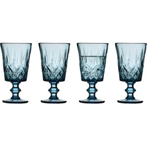 Lyngby Glas Sorrento 30cl Set mit 4 Blau Weingläser Lyngby Glas Sorrento 30cl Set mit 4 Blau Weingläser