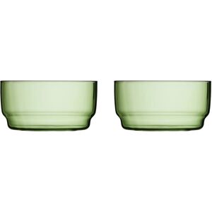 Lyngby Glas Modell 32370 Grüner Stapelbarer Essteller - Essschale Lyngby Glas Modell 32370 Grüner Stapelbarer Essteller - Essschale