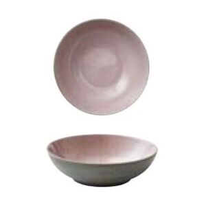 Bitz Pink Grau Runde Steingut Salat Schüssel - Essschale Bitz Pink Grau Runde Steingut Salat Schüssel - Essschale