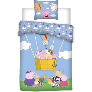 Junior Sengelinned Sæt Peppa Pig 100x140 cm - Bomuld Junior Sengelinned Sæt Peppa Pig 100x140 cm - Bomuld