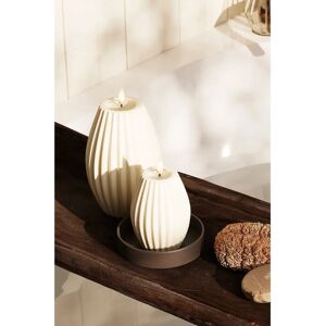 Deluxe Homeart - Candela a LED fatta a mano Round Stripe - 10 cm - Stearinlys Deluxe Homeart - Candela a LED fatta a mano Round Stripe - 10 cm - Stearinlys