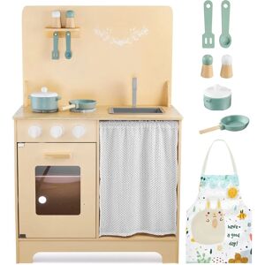 Cuisine de Jeu MAMABRUM - Ensemble de Cuisine en Bois pour Enfants - Éclairage LED - Publicité Cuisine de Jeu MAMABRUM - Ensemble de Cuisine en Bois pour Enfants - Éclairage LED - Publicité