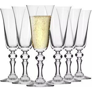Lot de Verres de Champagne Krosno Krista - 6x 165 ml - Publicité Lot de Verres de Champagne Krosno Krista - 6x 165 ml - Publicité