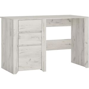Fiji White Oak 3 Drawer Desk - desk Fiji White Oak 3 Drawer Desk - desk