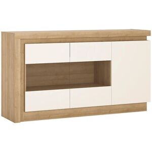 Rydal White 3 Door Glazed Sideboard - Sideboard Rydal White 3 Door Glazed Sideboard - Sideboard