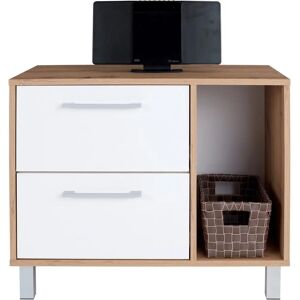 Ondega - Komód Box 75/60 Cm - Szürke/Tölgy - Tároló szekrény Ondega - Komód Box 75/60 Cm - Szürke/Tölgy - Tároló szekrény