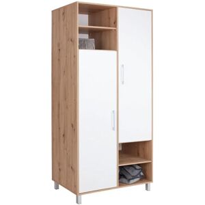 Ondega - Ruhásszekrény Box 98/205 Cm - Tölgy/fekete-szürke Ondega - Ruhásszekrény Box 98/205 Cm - Tölgy/fekete-szürke