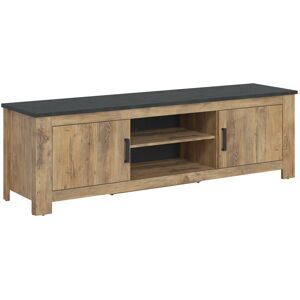 Compton 2 Door Wide TV Cabinet - Rustic and Modern - 189cm Compton 2 Door Wide TV Cabinet - Rustic and Modern - 189cm