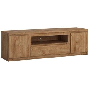 Birtley 2 Door 1 Drawer 166cm Wide TV Cabinet - Oak Birtley 2 Door 1 Drawer 166cm Wide TV Cabinet - Oak