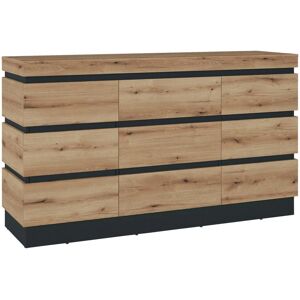 Wojcik Coast Evoke Eiche Sideboard - 161cm Modern Stauraum Wojcik Coast Evoke Eiche Sideboard - 161cm Modern Stauraum