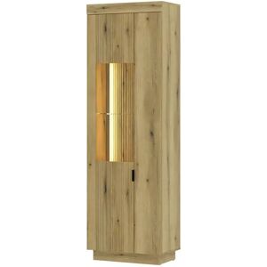 Sconto Delamar Vitrine - Fa szín - 62x198x40cm - Vitrine Sconto Delamar Vitrine - Fa szín - 62x198x40cm - Vitrine