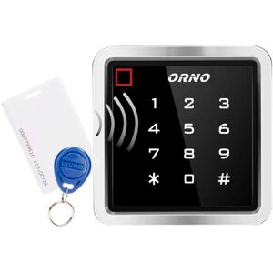 Orno, Fechadura sensível ao toque com RFID, IP68, 1 Relé 3A - Controle de acesso Orno, Fechadura sensível ao toque com RFID, IP68, 1 Relé 3A - Controle de acesso