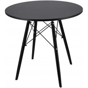 Generic - Round Scandinavian Table - Black - Table Generic - Round Scandinavian Table - Black - Table